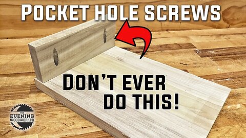 When to NOT use pocket screws... and when you SHOULD! | Evening Woodworker