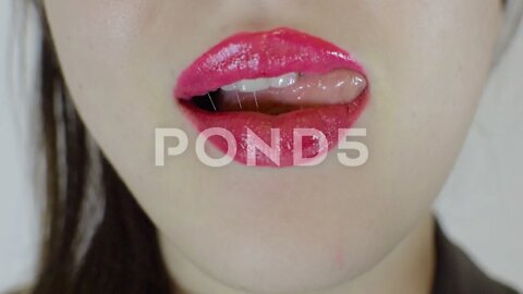 Make-Up - Applying Red Lipstick - 4K - makeup, Red Lipstick, Applying Red Lipstick, TikTok makeup,