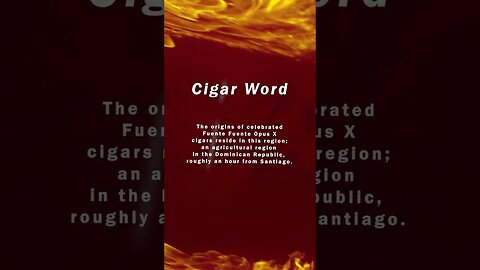 Today's Cigar Word - Adding vocabulary knowledge to your cigar culture. #shorts