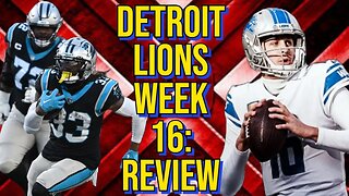 Detroit Lions Week 16: Review #detroitlions #carolinapanthers #nfl