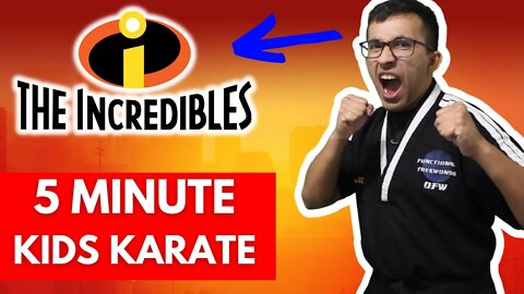 5 Minute Kids Workout | Karate Incredibles Lesson! | Dojo Go (Week 44)