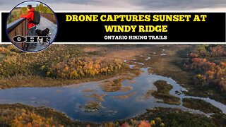 Drone And Camera Captures Spectacular Sunset Amongst Autumn Color At Windy Ridge