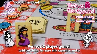 The mini Con-Carnival FREE Print & Play board game | Official Trailer