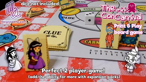 The mini Con-Carnival FREE Print & Play board game | Official Trailer