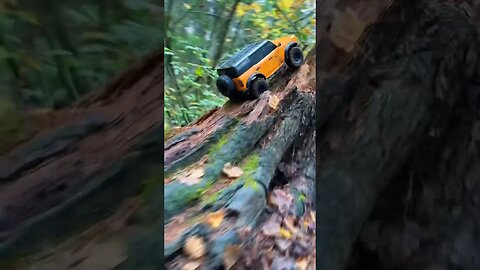 Trx4 Bronco rc crawler conquering new heights #rccar #offroad #shortsvideo #shorts