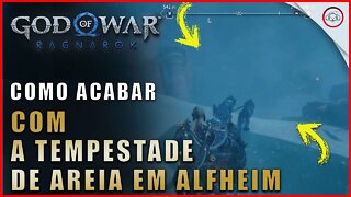 God of war Ragnarok, Como acabar com a tempestade de areia em Alfheim (segredo das areias) #1