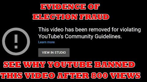 Evidence - Trump Crushed Biden! Banned By YouTube