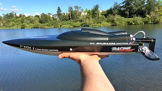 Fei Lun FT011 Brushless 4S RC Racing Boat and ProBoat Blackjack 24 Catamaran