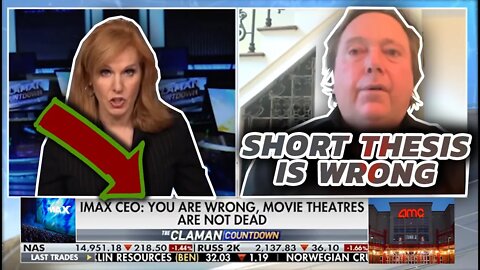 IMAX CEO defends AMC & Movies; blasts naysayers on Live TV - "These numbers are without CHINA!"