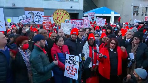 🇺🇸 New York City - Enfermeras piden subida salarial y dotación en los hospitales (9 ene 2023)