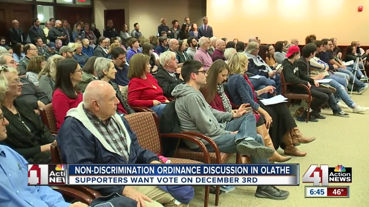 Olathe discusses non-discrimination ordinance