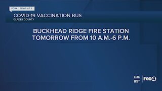 COVID vaccine bus in Glades County tomorrow