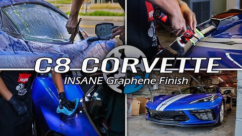 New C8 Corvette, Elkhart Lake Blue | New Car Prep + Graphene Coating! This Paint is INSANELY GLOSSY