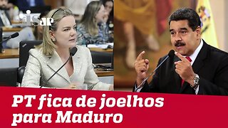 PT fica de joelhos para Nicolás Maduro