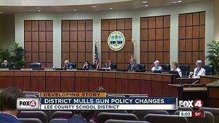 Lee Co. School District mulls gun policy changes
