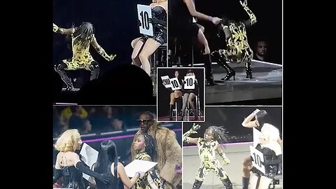 Move to the music! Madonna's daughter Estere, 11, wows the audience as she vogues on stage to her