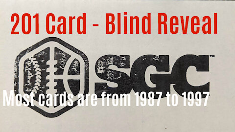 2nd SGC order, BLIND REVEAL, 201 cards, bulk sub, 118 business days, mostly 90's hoops baseball