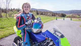 10-Year-Old Motorcyclist Racing The Pros | KICK-ASS KIDS