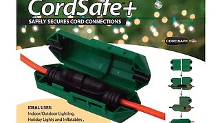 Protect & retain your Christmas Lighting and inflatables extension cord connections with CordSafe+