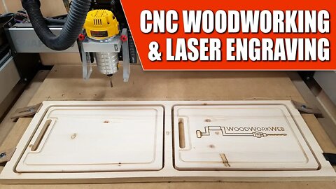 CNC Woodworking & Laser Engraving Machines in the Workshop