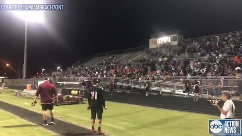 Reports of shots fired during high school football game in West Palm Beach, Florida
