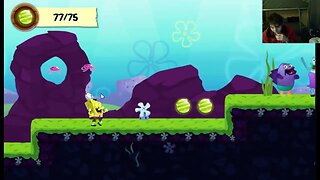 Nickelodeon SpongeBob SquarePants SpongeBob Run Stage 2-3 Walkthrough Gameplay With Live Commentary