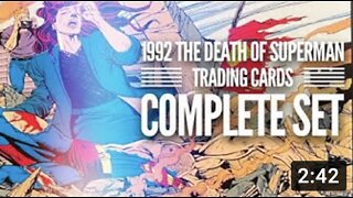 COMPLETE Death of Superman Trading Cards // Stuff I Like