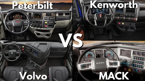 Interior Truck Battle ▶ Peterbilt vs. Kenworth vs. Volvo vs. MACK