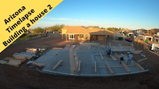 Arizona Building a house time-lapse 2