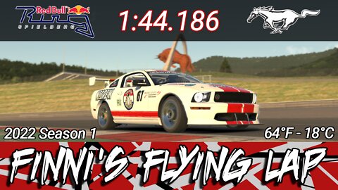 iRacing - Red Bull Ring - Mustang FR500S - 1:44.186 - PCC - 2022s1 week 8