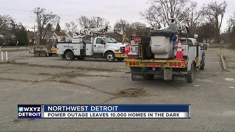 DTE power outage in northwest Detroit caused by equipment issue