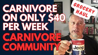 Inexpensive Carnivore Diet Grocery Haul on $40/Week