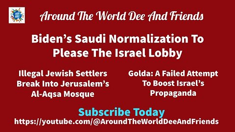 Biden Israel Lobby Puppet, Golda Meir, Illegal Settlers At Al-Asqa Mosque