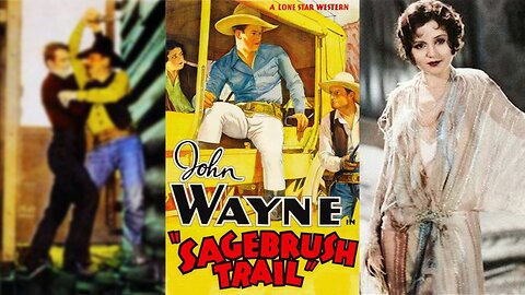 SAGEBRUSH TRAIL (1933) John Wayne, Nancy Shubert & Lane Chandler | Western | COLORIZED