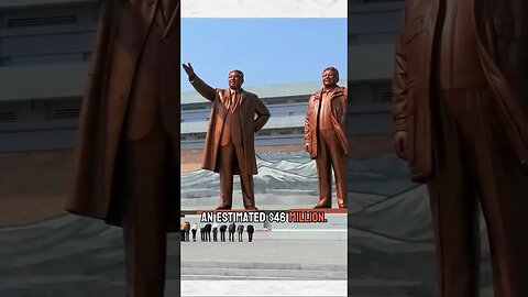 $46 Million Dollar Statues of The Legacy of the Three Kims #shorts
