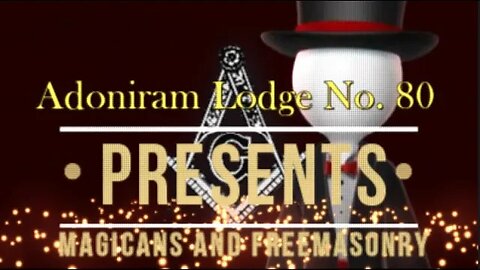 Magicians and Freemasonry Ad for Adoniram Lodge No. 80, Lynhurst, NJ.