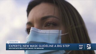 Experts say the new mask guideline is a big step