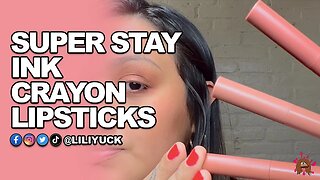 @maybellinenewyork Super Stay Ink Crayon Lipstick Swatches