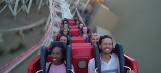 Group advising others not to scream on rollercoasters