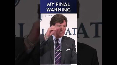 TUCKER CARLSON’S SCARY PREDICTION OF THE NEXT 12 MONTHS