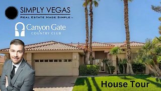 Single story house w a pool in Canyon Gate Country Club 89117 Las Vegas