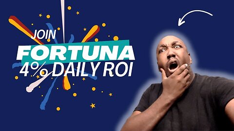 Fortuna.App | 4% Daily ROI , Paying Crypto Project
