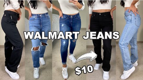 THE BEST WALMART JEANS | $10 WALMART MOM GEORGE JEANS | WALMART HAUL | AFFORDABLE FASHION