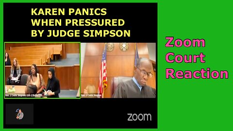 Zoom Court Reaction: “Karen Panicked When The Judge Pressed Her”