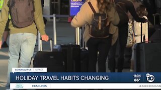Holiday travel habits changing
