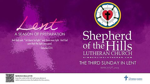 2023-03-12: THE THIRD SUNDAY IN LENT