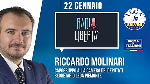 🔴Intervista radiofonica all'On. Riccardo Molinari, Capogruppo Camera Lega, a Radio Libertà (22-1-24)