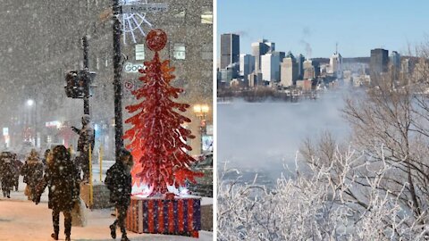 Du « froid glacial » va s’inviter au Québec pour Noël 2021 et t’es pas prêt à ça