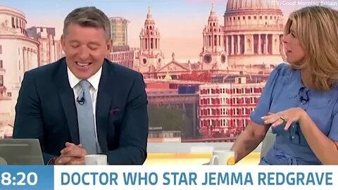 Kate Garraway in hysterics after embarrassing gaffe during interview #gaffe #embarrassing #hysteria