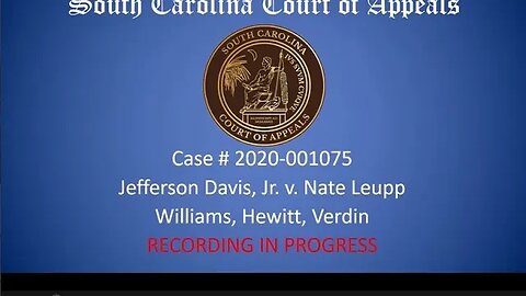 mySCGOP.com - Judicial Reform in South Carolina - The Appeal of Davis v. Leupp 2019-CP-23-06576